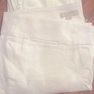 White Marisa straight loft pants
